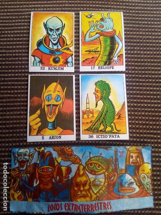 Colecionismo Cromos antigos: Locos extraterrestres Sobre vac&iacute;o + 4.cromos de la colecci&oacute;n - escaso