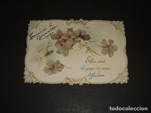 Coleccionismo cromos antiguos: FLORES CROMO SIGLO XIX - Foto 1