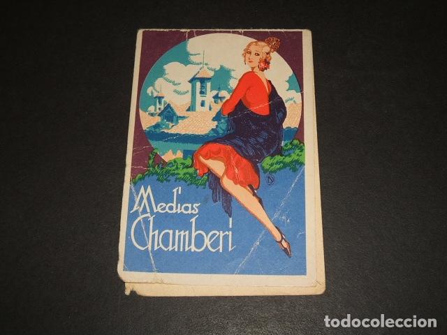 Coleccionismo Cromos antiguos: MEDIAS CHAMBERI PUBLICIDAD A&Ntilde;OS 30 MADRID ART DECO