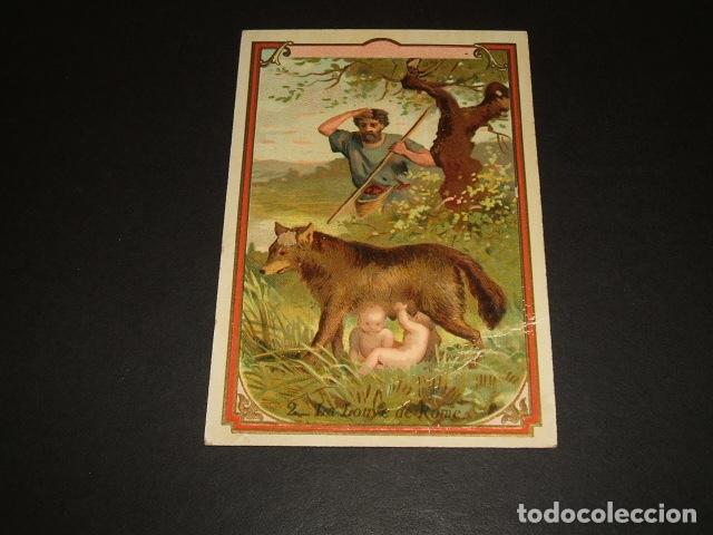 Colecionismo Cromos antigos: ROMULO Y REMO CROMO SIGLO XIX