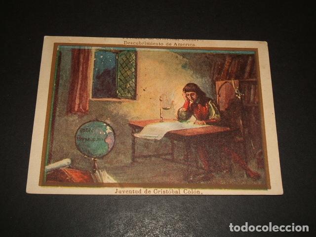 Coleccionismo cromos antiguos: CRISTOBAL COLON CROMO SIGLO XIX - Foto 1