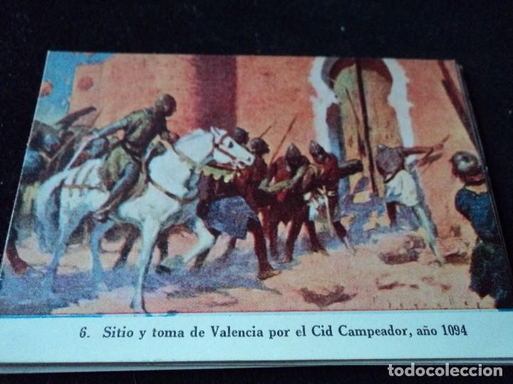 Collectionnisme Cartes &agrave; collectionner anciennes: TOMA DE VALENCIA CROMO 6 PUBLICIDAD JARABE Y VINO DESCHIENS SELLO DE COLEGIO IBERICO