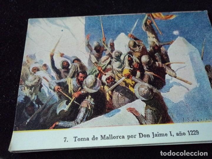 Collectionnisme Cartes &agrave; collectionner anciennes: TOMA DE MALLORCA CROMO 7 PUBLICIDAD JARABE Y VINO DESCHIENS SELLO DE COLEGIO IBERICO