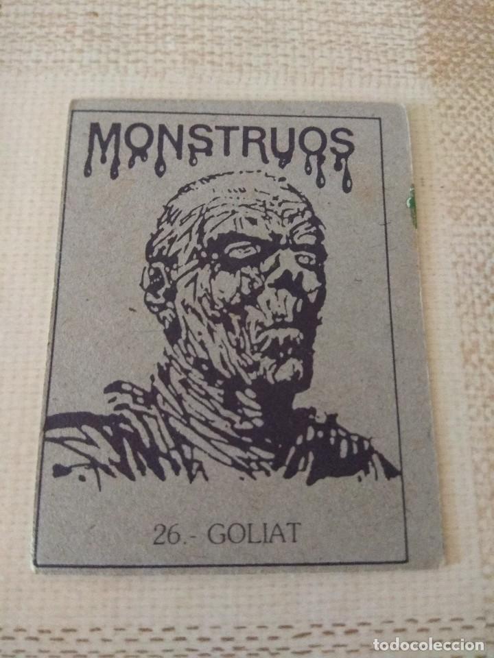 Coleccionismo cromos antiguos: Cromos Monstruos - Goliat n&deg;26 - Foto 2