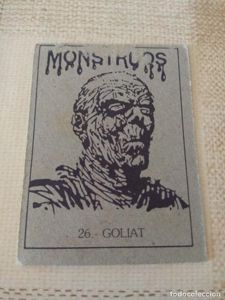 Coleccionismo cromos antiguos: Cromos Monstruos - Goliat n&deg;26 - Foto 2