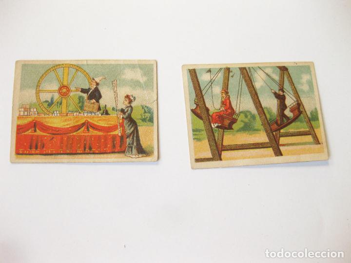 Coleccionismo Cromos antiguos: Dos Cromos publicitarios del Gran Caf&eacute; y Restaurant de Col&oacute;n.