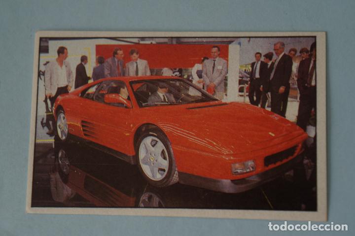 Coleccionismo cromos antiguos: CROMO DE COCHES FERRARI SIN PEGAR N&ordm; 46 A&Ntilde;O 1990 DEL &Aacute;LBUM SUPER AUTO DE EDICIONES MILANO