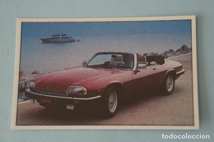 Coleccionismo Cromos antiguos: CROMO DE COCHES JAGUAR SIN PEGAR N&ordm; 64 A&Ntilde;O 1990 DEL &Aacute;LBUM SUPER AUTO DE EDICIONES MILANO