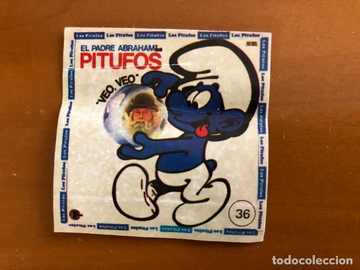Coleccionismo cromos antiguos: pitufos veo veo cromo n&ordm; 36 - Foto 1