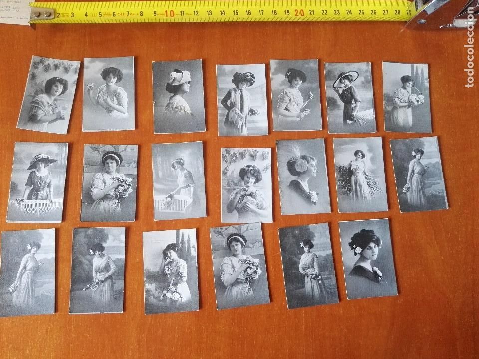 Coleccionismo cromos antiguos: 19 cromos Chocolate Amatller Se&ntilde;oras. Serie E. - Foto 1