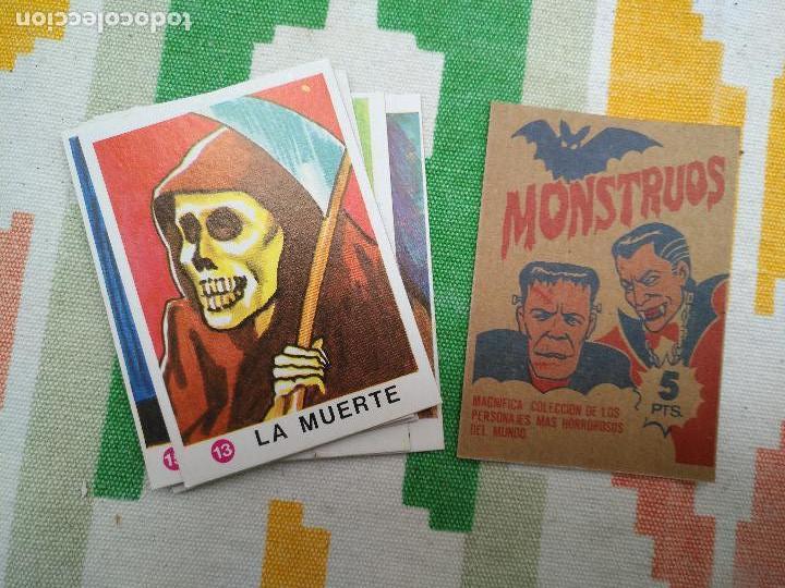 Collectable Antique Stickers: antiguo cromo para album de monstruos - la muerte numero n 13