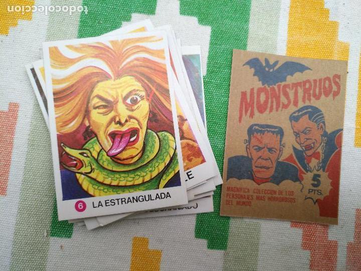 Collectionnisme Cartes &agrave; collectionner anciennes: antiguo cromo para album de monstruos - la estrangulada numero n 6
