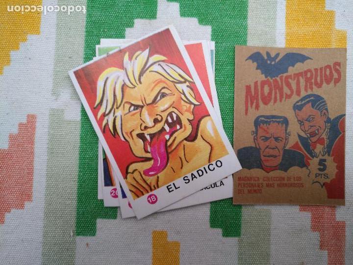 Collectionnisme Cartes &agrave; collectionner anciennes: antiguo cromo para album de monstruos - el sadico numero n 18