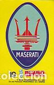 Collectionnisme Cartes &agrave; collectionner anciennes: CROMO BIMBO MASERATI CON TRASERA