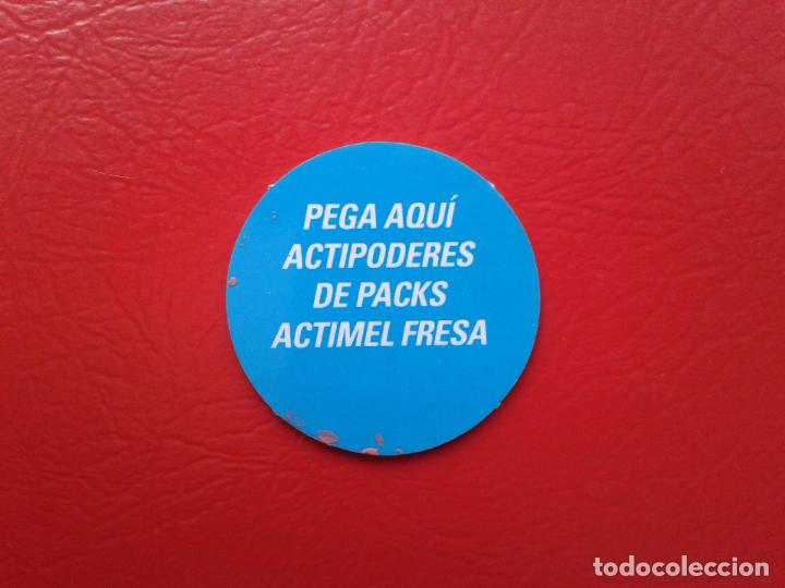 Coleccionismo cromos antiguos: CROMOS TIPO TAZO ACTIMEL DE DANONE - Foto 2