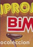 Collectionnisme Cartes &agrave; collectionner anciennes: cromo adhesivo promocioanal bimbo con trasera