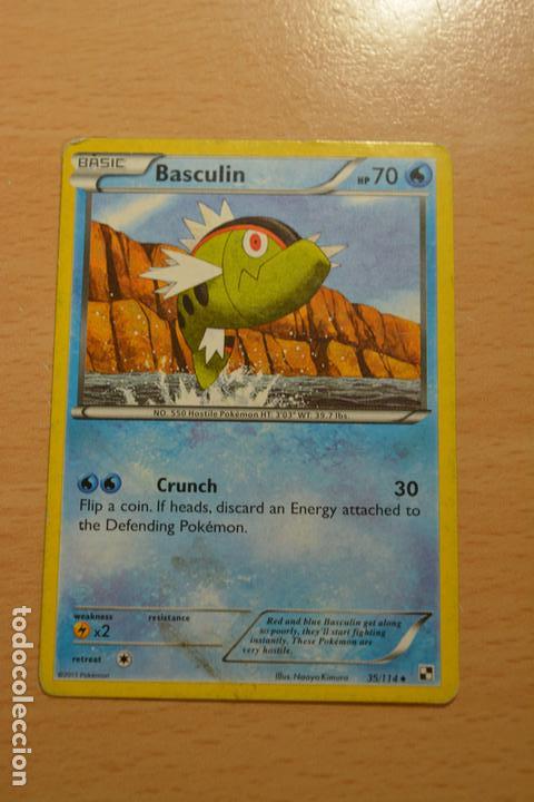 Coleccionismo cromos antiguos: CARD/TARJETA POKEMON BASCULIN - Foto 1