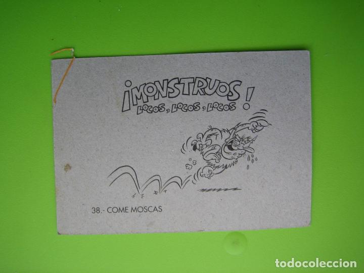 Coleccionismo cromos antiguos: Antiguo cromo monstruos - Foto 2