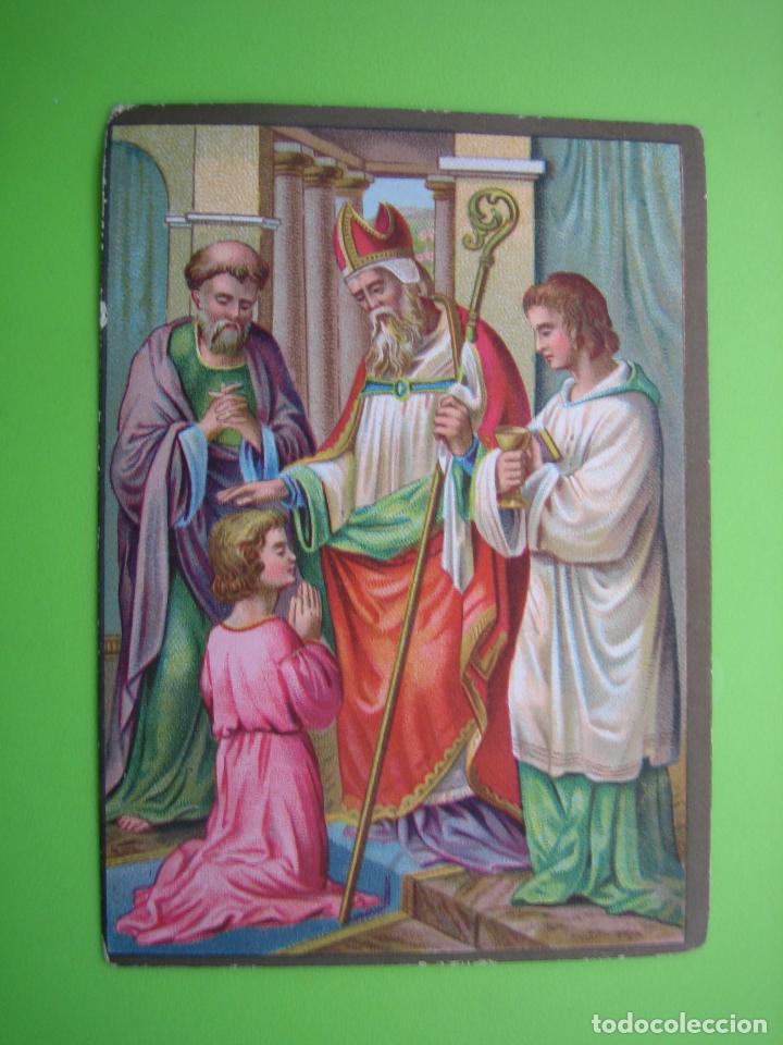 Coleccionismo cromos antiguos: Antiguo cromo religioso - Foto 1