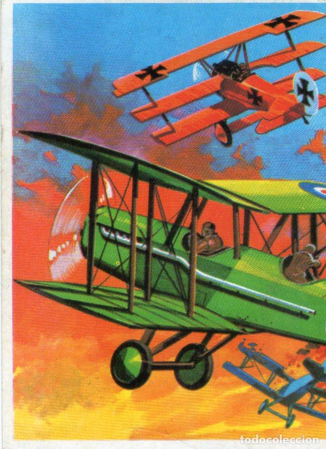 Coleccionismo cromos antiguos: T&Eacute;CNICA Y ACCI&Oacute;N - CROMO N&ordm; 65 - COMBATE A&Eacute;REO 1&ordf; GUERRA MUNDIAL - EDICIONES ESTE - NUNCA PEGADO.