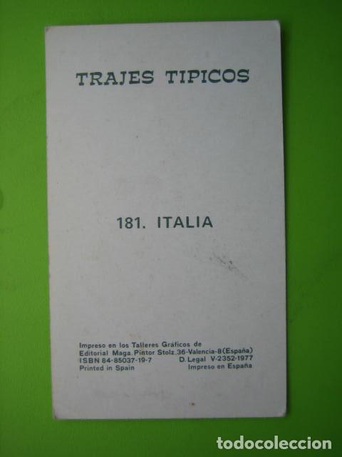 Coleccionismo cromos antiguos: Antiguo cromo Trajes tipicos - Foto 2