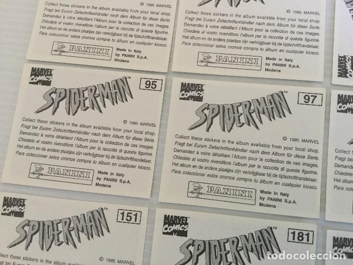 Coleccionismo cromos antiguos: Lote 12 cromos Spiderman Panini 1995 - Foto 7