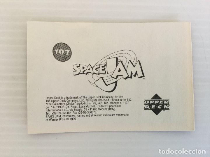 Coleccionismo cromos antiguos: Cromo Space Jam N&ordm;107 de Upper Deck a&ntilde;o 1996 - Foto 2
