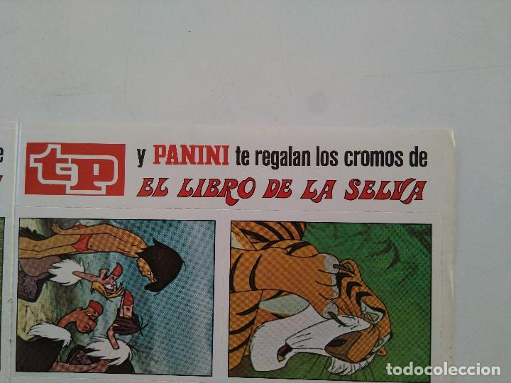 Coleccionismo cromos antiguos: 12 CROMOS LIBRO DE LA SELVA, PANINI Y TP - Foto 3