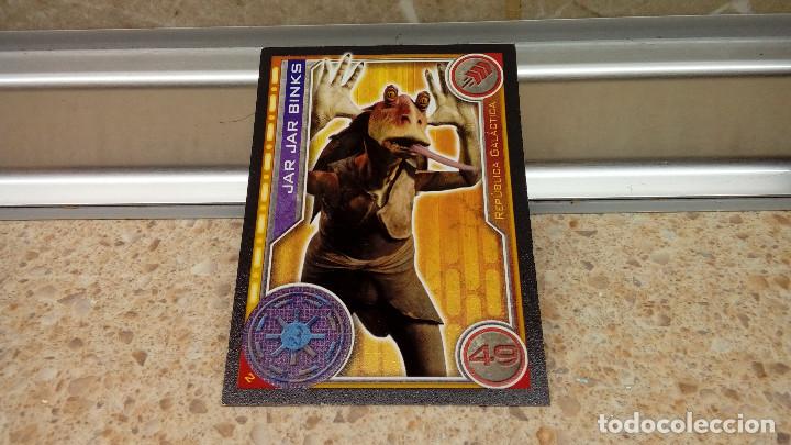 Coleccionismo cromos antiguos: CROMO STAR WARS ( TOPPS ) JAR JAR BINKS. - Foto 1