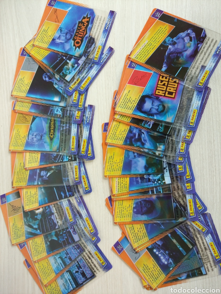 Coleccionismo cromos antiguos: Lote 2 - 34 cromos wwe 2015 basicos - Foto 2