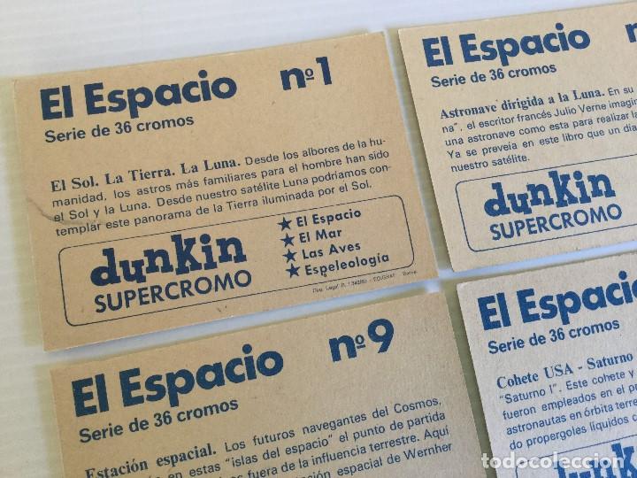 Coleccionismo cromos antiguos: Lote 8 cromos Dunkin Supercromo El Espacio 1969 - Foto 7