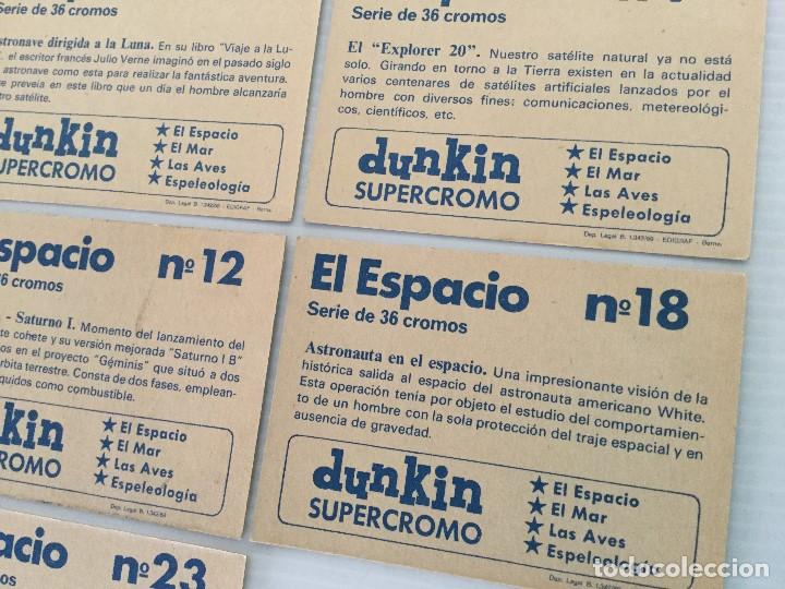 Coleccionismo cromos antiguos: Lote 8 cromos Dunkin Supercromo El Espacio 1969 - Foto 8