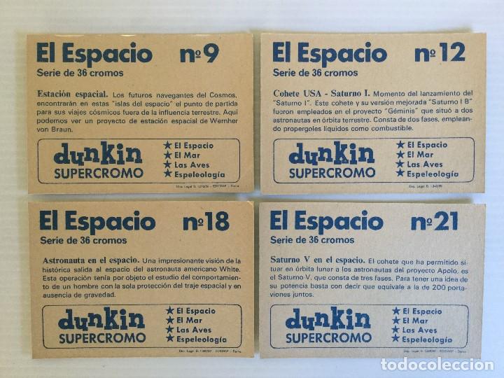 Coleccionismo cromos antiguos: Lote 4 cromos Dunkin Supercromo El Espacio 1969 - Foto 5