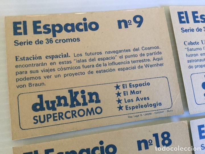 Coleccionismo cromos antiguos: Lote 4 cromos Dunkin Supercromo El Espacio 1969 - Foto 6