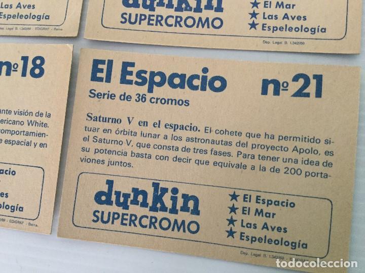 Coleccionismo cromos antiguos: Lote 4 cromos Dunkin Supercromo El Espacio 1969 - Foto 7