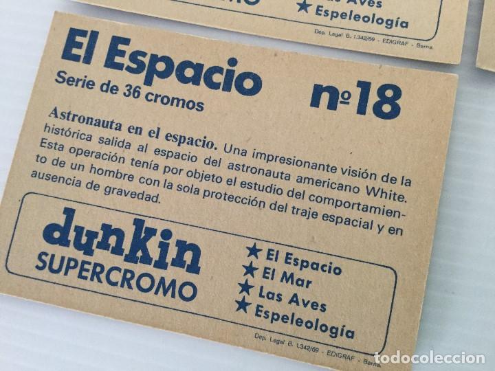 Coleccionismo cromos antiguos: Lote 3 cromos Dunkin Supercromo El Espacio 1969 - Foto 8
