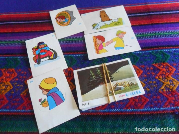 Coleccionismo Cromos antiguos: LOTE HEIDI 18 CROMO SIN PEGAR Y ADHESIVO 68 45 21 56 . CLESA A&Ntilde;OS 70. SUELTOS.