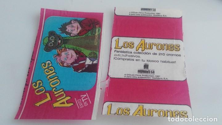 Coleccionismo cromos antiguos: antiguo sobre de cromos vacio los aurones - Foto 1