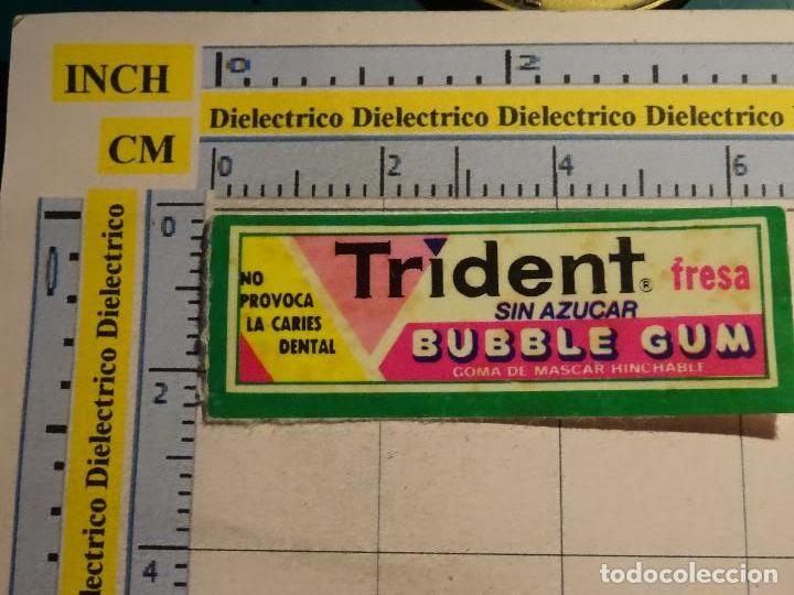 Colecionismo Cromos antigos: CROMO PEGATINA. REVISTA GARBO. CHICLES TRIDENT BUBBLE GUM FRESA