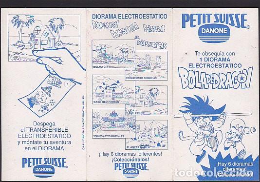 Colecionismo Cromos antigos: CROMO DIORAMA ELECTROESTATICO BOLA DE DRAGON DANONE