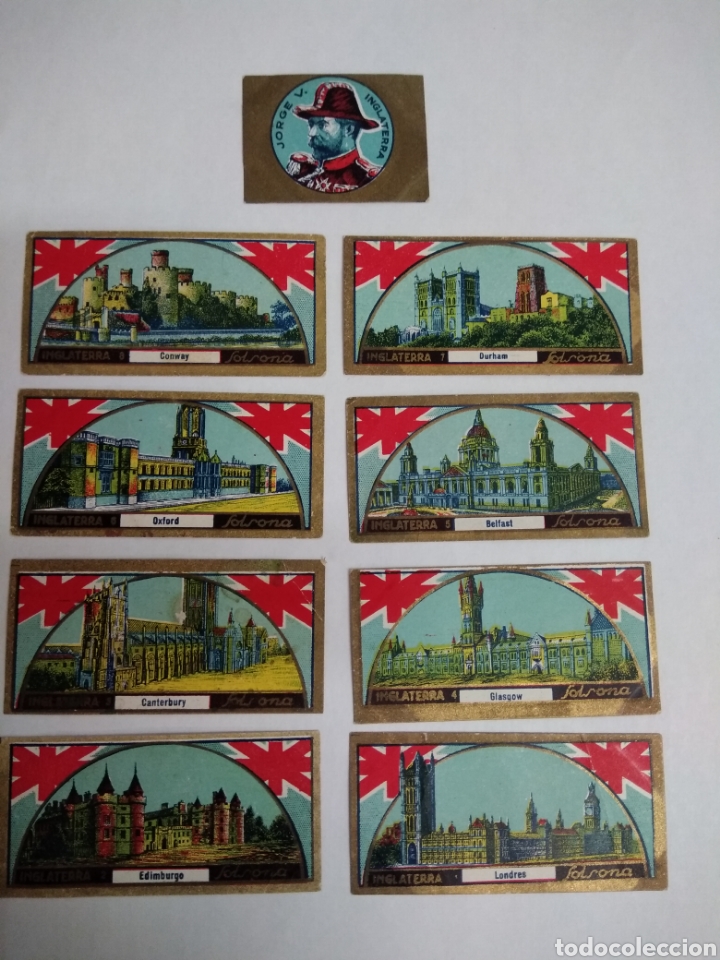 Coleccionismo cromos antiguos: COLECCION CHOCOLATES SOLSONA .- 9 CROMOS INGLATERRA
