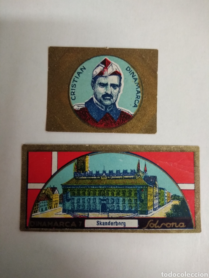 Coleccionismo cromos antiguos: COLECCION CHOCOLATES SOLSONA .- 2 CROMOS DINAMARCA