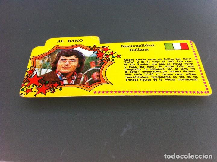 Coleccionismo cromos antiguos: CROMO BIMBO. DISCOGRAF&Iacute;A. AL BANO - Foto 1