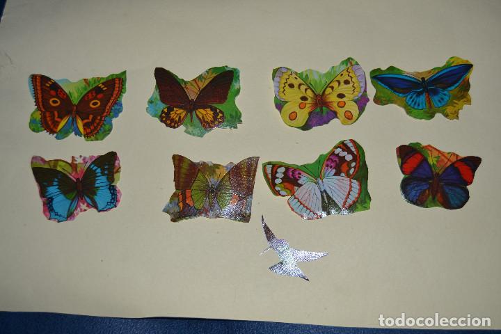 Coleccionismo cromos antiguos: CROMOS DE MARIPOSAS DE LOS USADOS PARA JUGAR
