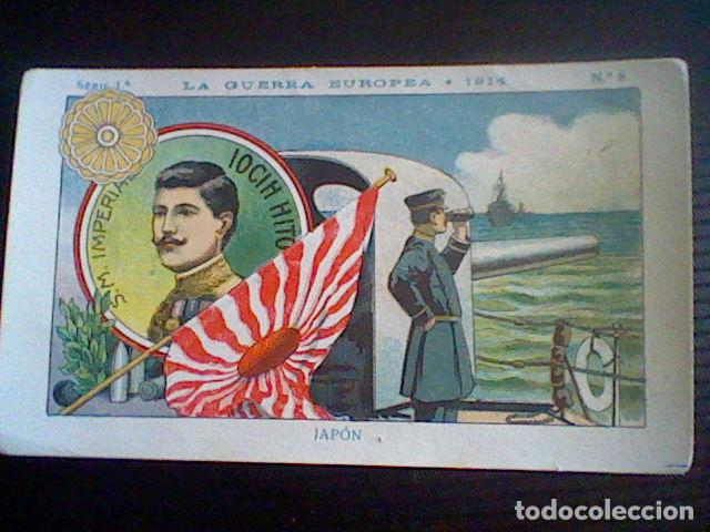 Coleccionismo Cromos antiguos: militaria Gran Guerra Europea 1914 promocional chocolate Amatller n&ordm; 8 japon