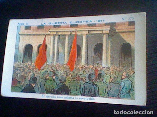 Coleccionismo Cromos antiguos: cromo militaria Gran Guerra Europea 1917 promocion chocolate Amatller n&ordm; 270 ejercito ruso *