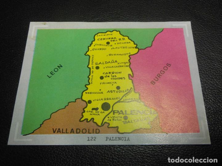 Coleccionismo cromos antiguos: CROMO DE PALENCIA MAPA 1967 - Foto 1