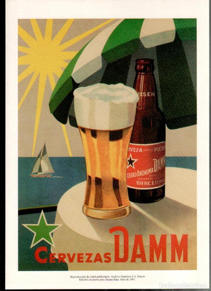 Coleccionismo cromos antiguos: L26-23 Reproduccion de Cartel publicitario - Archivo Historico S.A. DAMM - Edicion Exclusiva para DA