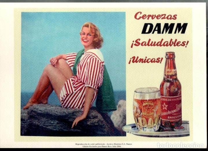 Coleccionismo cromos antiguos: L26-23 Reproduccion de Cartel publicitario - Archivo Historico S.A. DAMM - Edicion Exclusiva para DA