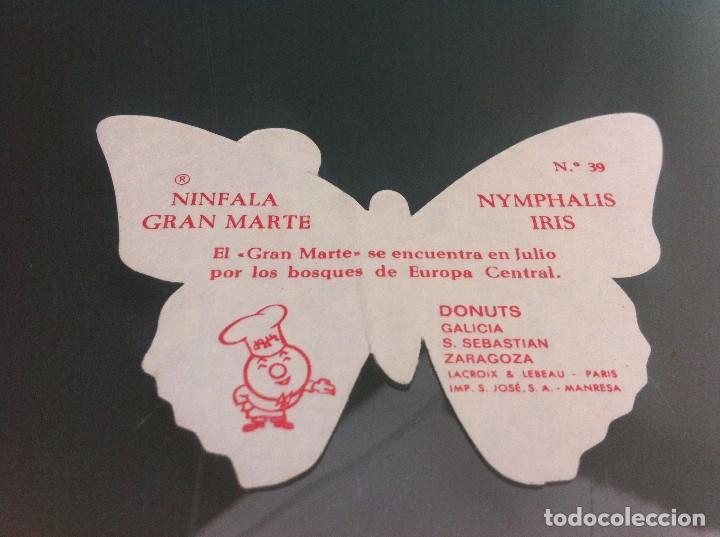 Coleccionismo cromos antiguos: CROMO MARIPOSA (DONUTS) N&ordm; 39 - Foto 1